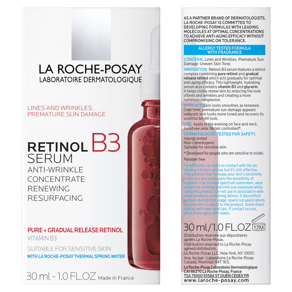Pure Retinol Face Serum with Niacinamide (Vitamin B3) & Hyaluronic Acid | Gentle Anti-Aging Retinol Serum
