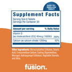 Bariatric Fusion Calcium Citrate with Vitamin D3, 180 Tablets