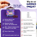 Kids Sleep Gummies - Calm Sugar-Free Magnesium Glycinate and Melatonin-Free