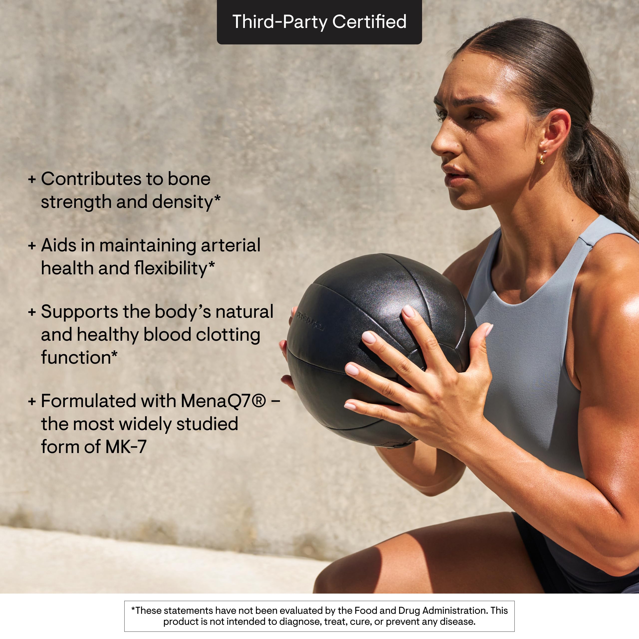 THORNE Vitamin K, Vitamins K1 and K2 (as MK-4 and MK-7), 60 Capsules | Helps Maintain Bone Mineral Density & Supports Healthy Blood Vessels*, Gluten, Dairy & Soy-Free, NSF Contents Certified