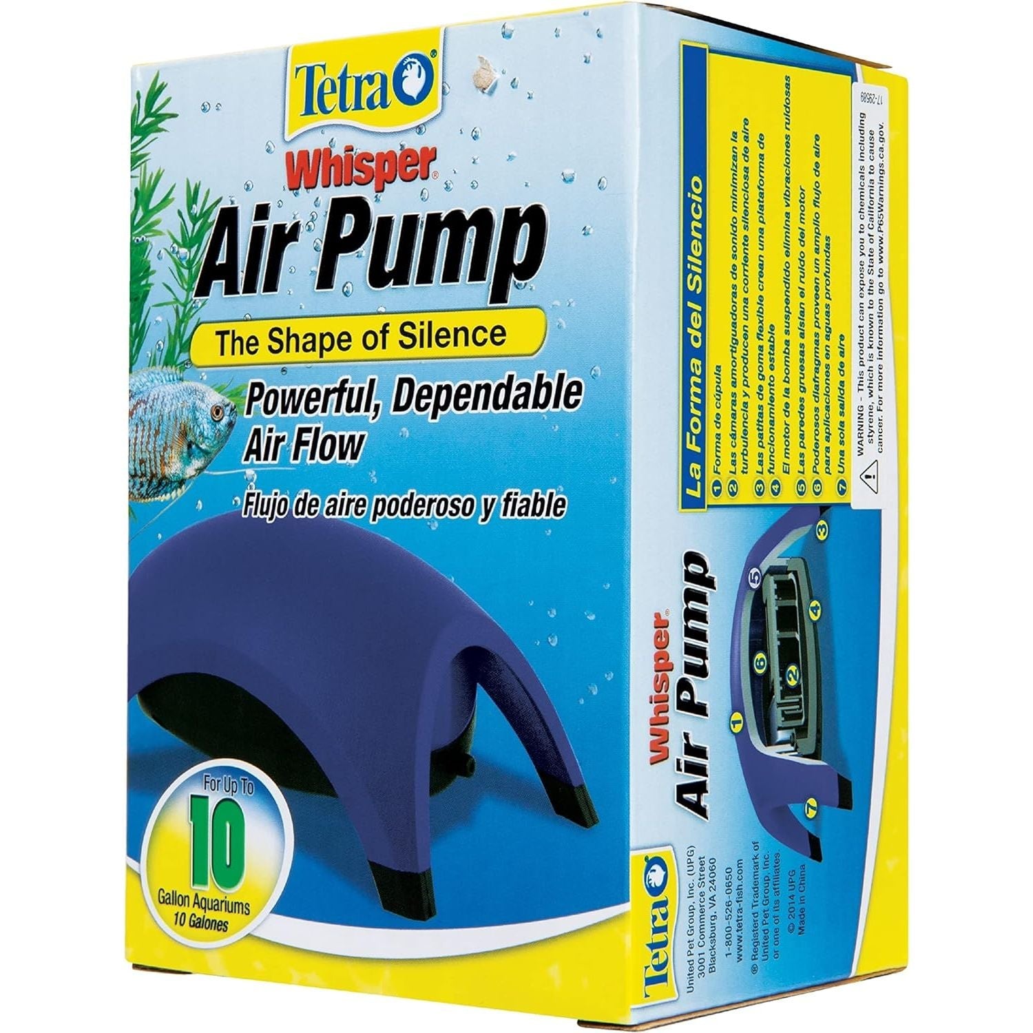 Buy now Tetra Whisper Easy to Use Air Pump for Aquariums (Non-UL) at indiglob india