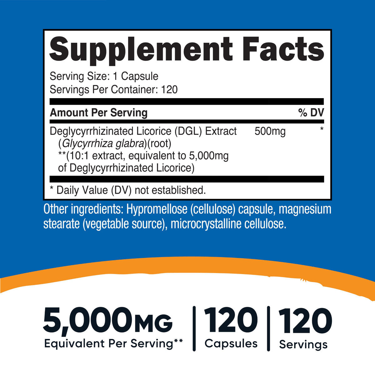 Nutricost DGL Extract 120 Capsules for 120 Servings Per Bottle, Gluten-Free