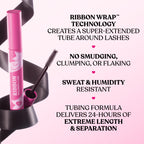 Buy now Too Faced Storybook Lashes Travel Size Mascara Set | Better Than Sex + Ribbon Wrapped Lash Tubing Mini Mascara Gift Set at indiglob india
