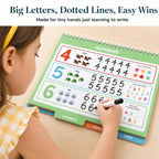Fun Preschool Workbooks for Kids Age 3-5 - Reusable Dry Erase Tracing Books