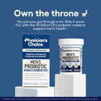 Physician's Choice Probiotics for Men - 70 Billion CFU - 8 Strains - w/Selenium & Organic Prebiotics - Supports Digestive Health, Microbiome, Colon, & Immune Health - Advanced Men's Probiotic - 30ct
