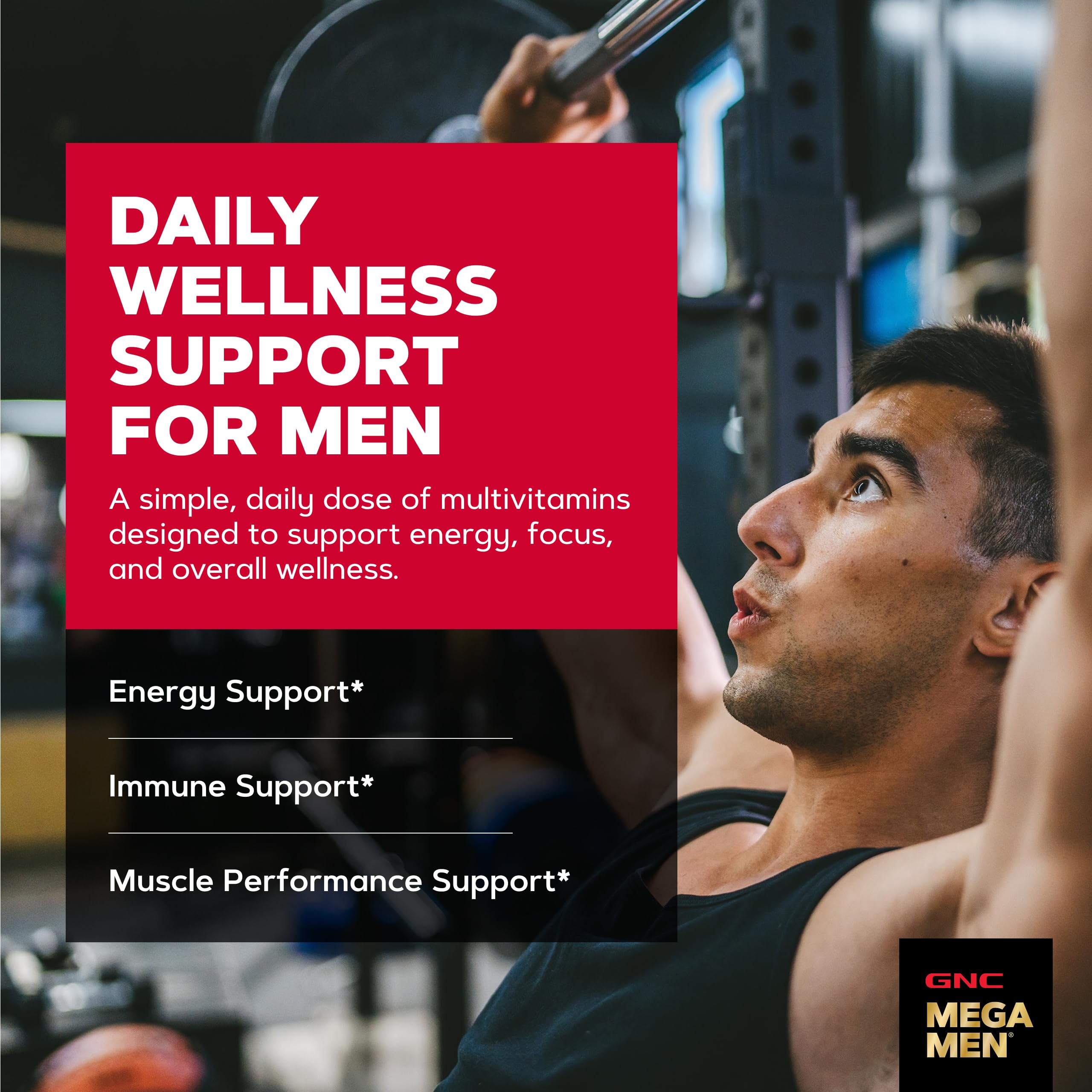 GNC Mega Men Sport Multivitamin, Performance & Muscle Function, 90 Count | Clinically Shown to Boost Nutrient Levels and Mental Wellbeing, with BCAAs and Carnitine for Muscle Performance and Energy