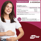 NutriFlair D-Mannose 120 Capsules, 1500mg - with Cranberry and Dandelion Extract - Natural Urinary Tract Health UTI Support - Best D Mannose Powder - Flush Impurities, Detox Body, for Women and Men