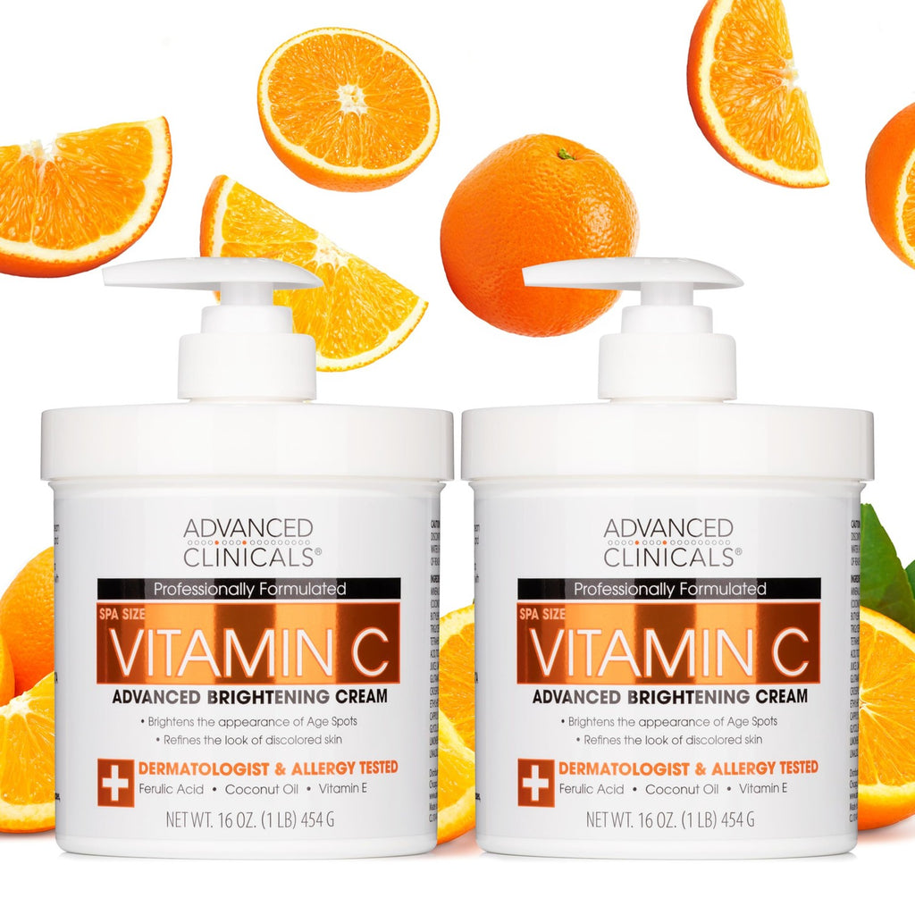 Buy now Advanced Clinicals Vitamin C Cream Visibly Brightening Body Lotion | Vitamin C Moisturizer Skin Care Body Cream For Women & Men Helps Visibly Improve Look Of Dark Spots & Uneven Skin Tone, 2-Pack at indiglob india