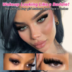 Enhance your eyes with Calphdiar Bottom Lash Clusters. Achieve a stunning fairy eye look effortlessly!