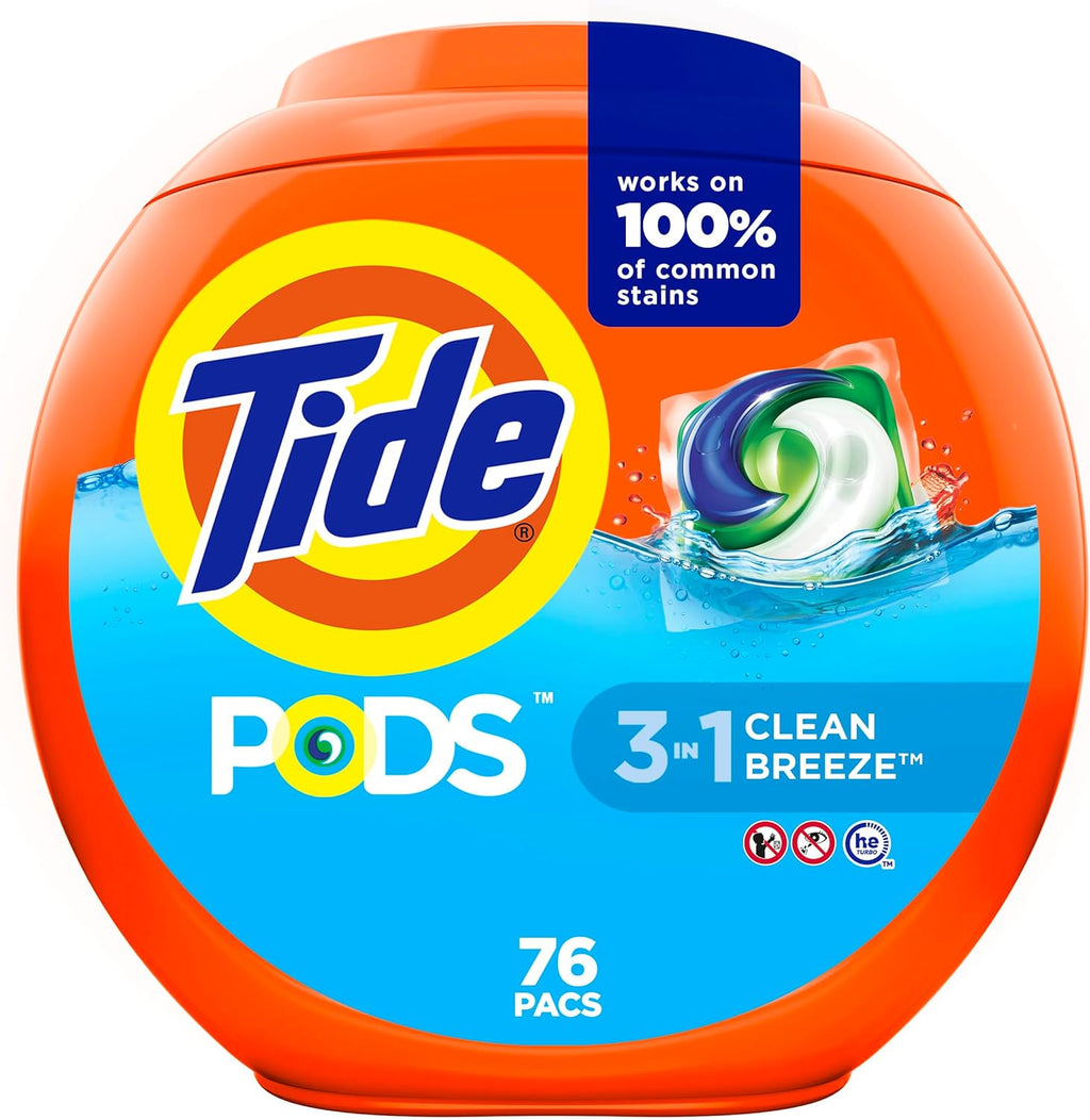 Buy now Tide PODS Laundry Detergent Soap Pods, Spring Meadow, 37 Count (Pack of 3 Bag Value Pack), Total 111 Count, HE Compatible at indiglob india