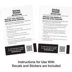 Buy now STICKER SHIELD - Windshield Sticker Applicator for Easy Application, Removal and Re-Application from Car to Car - 4 inch x 6 inch Sheets (2 Packs (4 Sheets Total)) at indiglob india