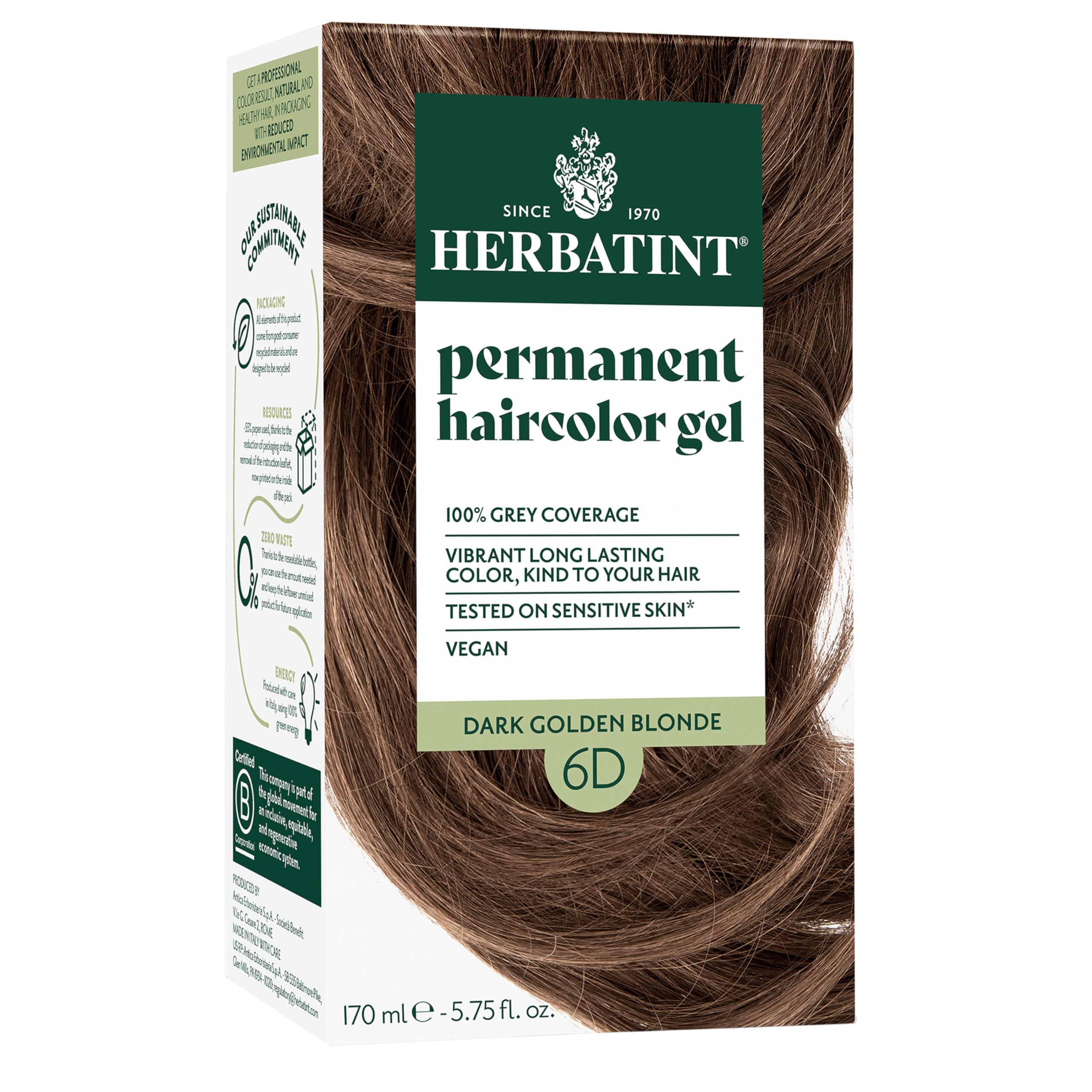 Buy now Herbatint Permanent Hair Dye For Women - 4N Chestnut - For Up To 100% Gray Coverage of Resistant Gray Hair - Ammonia-Free, Alcohol-Free & Vegan - Salon Influenced Hair color 5.75 fl oz at indiglob india