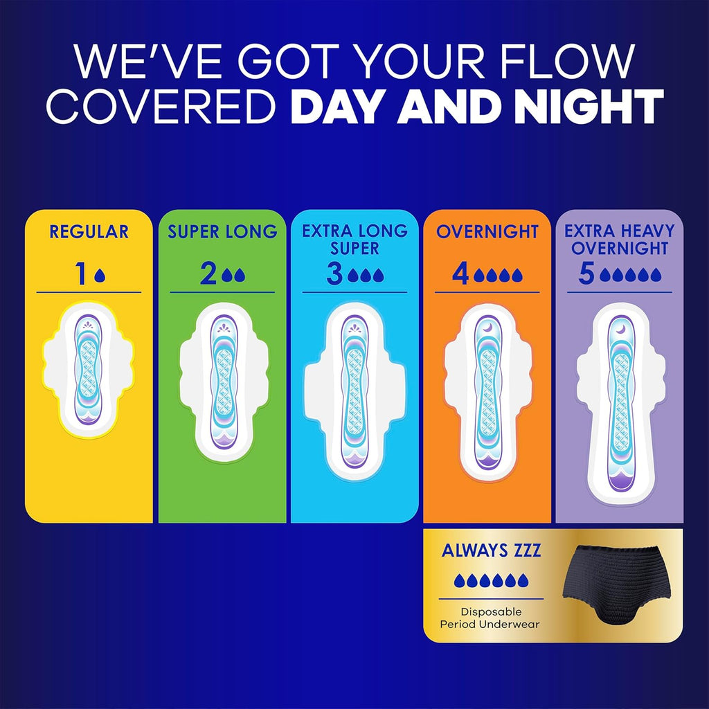 Buy now Always Ultra Thin Overnight Pads with Wings, Size 4, Overnight, 78 Count (3 Packs of 26) at indiglob india