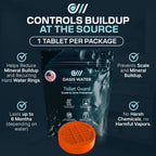 Toilet Guard Drop-In Tank Tablet (1 Tablet) | Up to 180-Day Performance | Helps Reduce Hard Water Marks, Rings & Mineral Buildup | Slow-Release Polyphosphate Formula | Bleach-Free