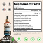 Lymphatic Drainage Support Drops - 10-in-1 Herbal Supplement Blend Complex | with Burdock, Dandelion, Elderberry - 2 fl oz