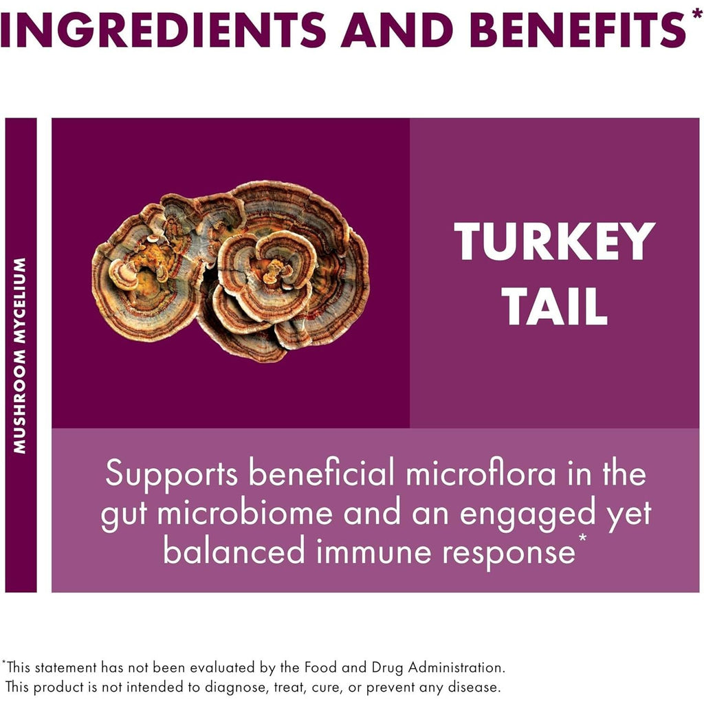 Buy now Host Defense Turkey Tail Capsules - Digestive Health & Immune Response Support Supplement - Mushroom Supplement for Gastrointestinal & Gut Microbiome Support - 60 Capsules (30 Servings)* at indiglob india