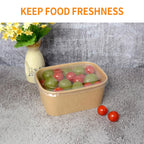 Celel 35 oz Paper Food Containers with Lids 50 Pack Meal Prep Containers