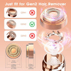 Buy now Replacement Heads for Flawless Facial Hair Remover, Replacement Blades for Finishing Touch Flawless Hair Removal Gen 2, 6 Count 18k Gold Heads with Storage Bag at indiglob india