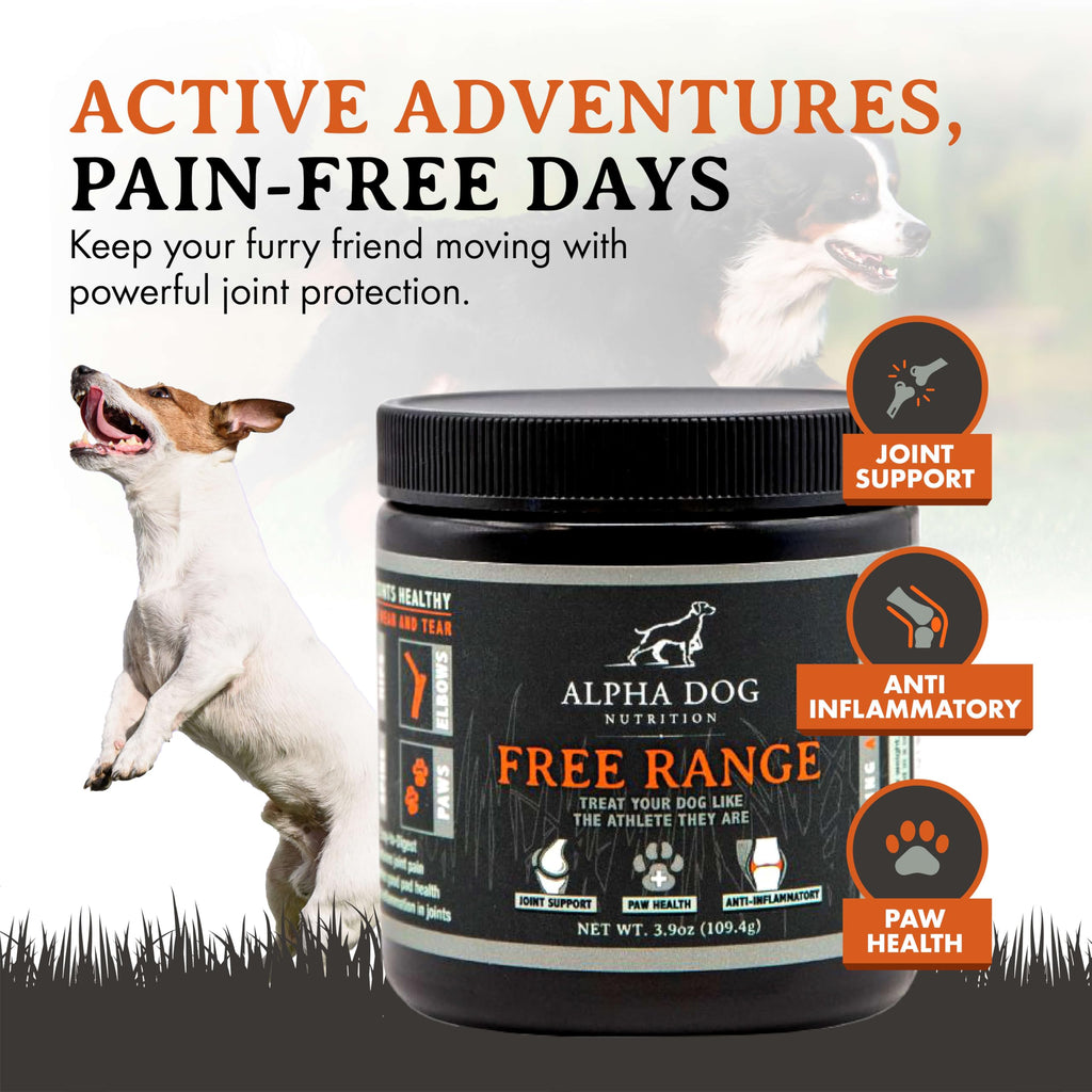 Alpha Dog Nutrition Free Range Dog Hip & Joint Supplement Powder