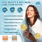 NATURE TARGET Marine Collagen Peptides Powder - Type I & III Collagen with Probiotics, Vitamin C & Hyaluronic Acid for Skin, Hair, Nails, Wild-Caught Fish & Grass-Fed Bovine, 35 Servings (Pack of 2)