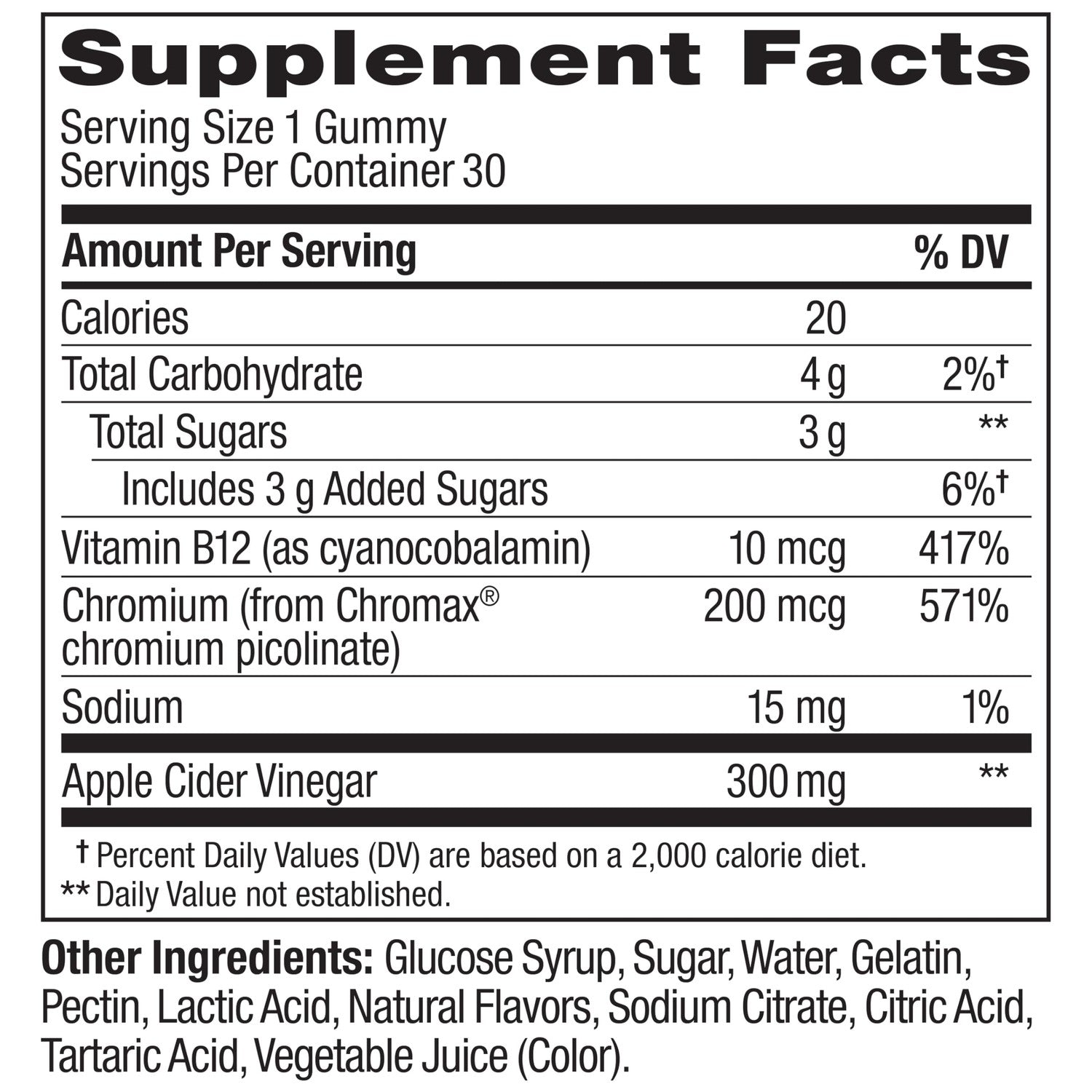OLLY Metabolism Gummy Rings, Apple Cider Vinegar, Vitamin B12, Chromium, Energy and Digestive Health, Chewable Supplement, Apple Flavor - 30 Count