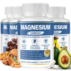 1000mg Magnesium Complex 8 in 1 for Women & Men Vegan Magnesium Supplement | With Glycinate, Citrate, Malate, Taurate & More Magnesium Forms, Vegan Formula for Sleep, Fatigue & Heart Health 120 Capsules