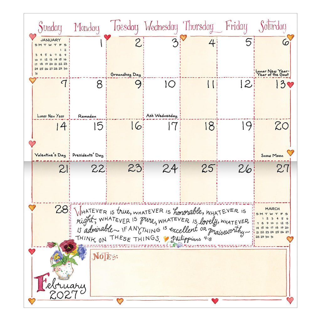 TF Publishing 2027-2028 Susan Branch Small Monthly Pocket Planner