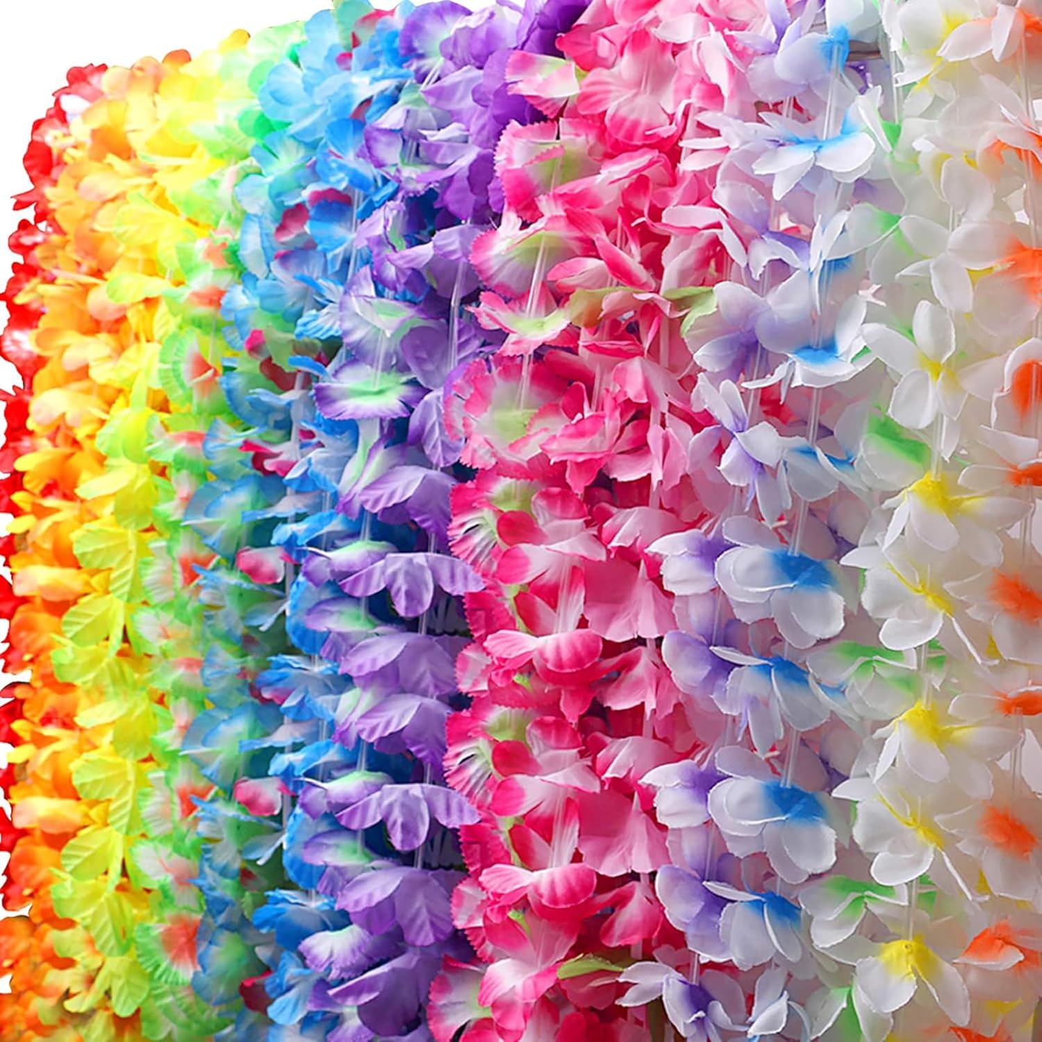 Buy now 36 Counts Hawaiian Leis Necklace Tropical Luau Hawaii Silk Flower Lei Theme Party Favors Wreaths Headbands Holiday Wedding Beach Birthday Decorations (3 Dozens) at indiglob india