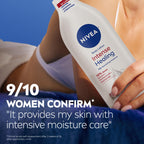 NIVEA Intense Healing Body Lotion, 72-Hour Moisturizing Lotion,16.9 FL OZ | Moisturizing Lotion with Glycerin, Provitamin B5 and Niacinamide, For Very Dry, Itchy Skin Relief, Dermatologically Tested