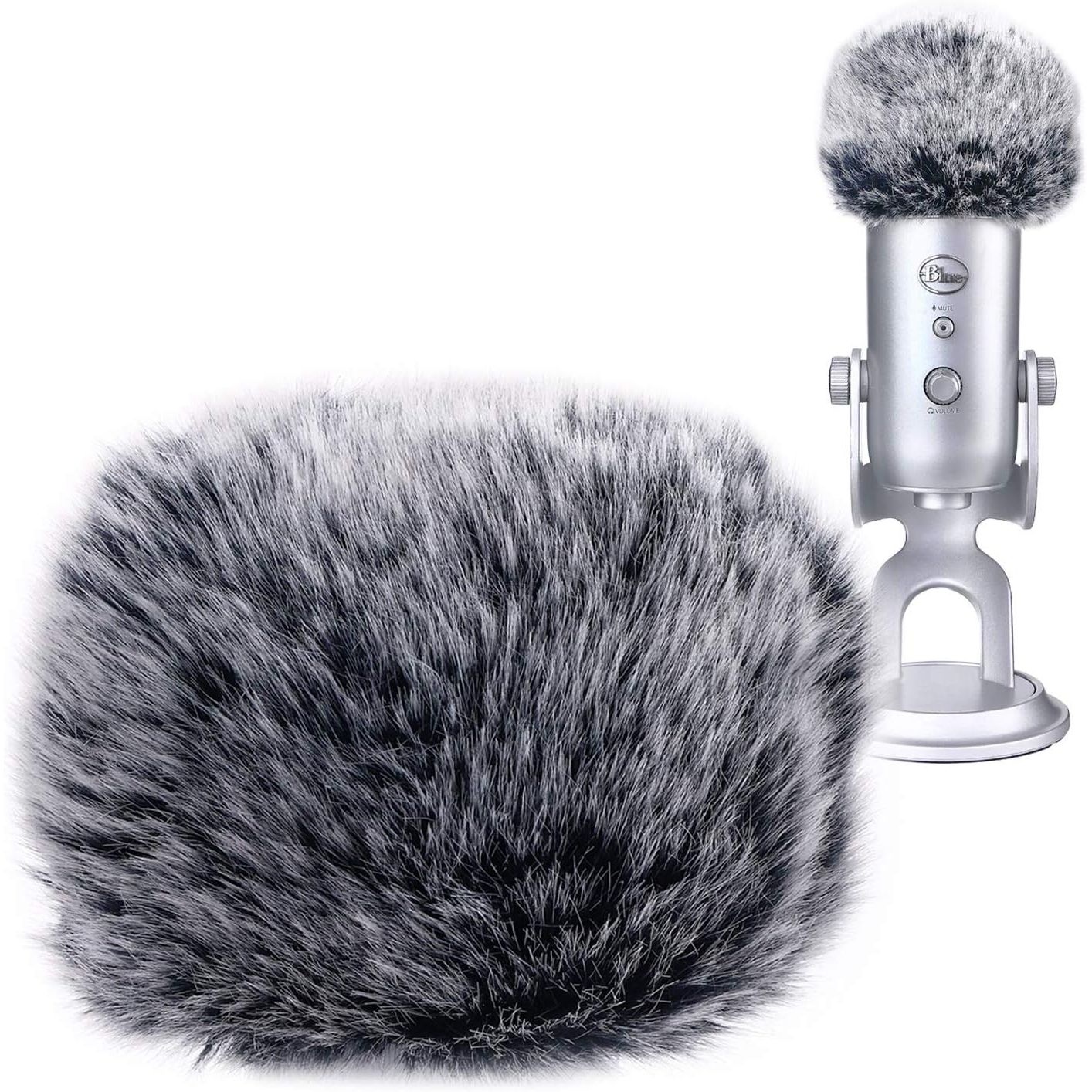 Buy now YOUSHARES 2PCS Blue Yeti Pop Filter for Blue Yeti Microphone, Yeti Foam Windscreen with Dead Cat Blue Yeti Mic Cover for Yeti Mic and Blue Yeti Pro USB Microphone Foam Fur at indiglob india