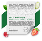 Lifeable Kids Multivitamin with Iron Chewable Tablets, Ages 2+, 150 Count
