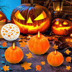 7 Pcs Pumpkin Candle Molds, Halloween Silicone Mold
