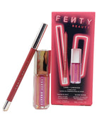 Buy now FENTY BEAUTY Lined + Luminized 2 piece Lip Set - Lip Liner (Riri) and Gloss Bomb (Grape Splash) at indiglob india