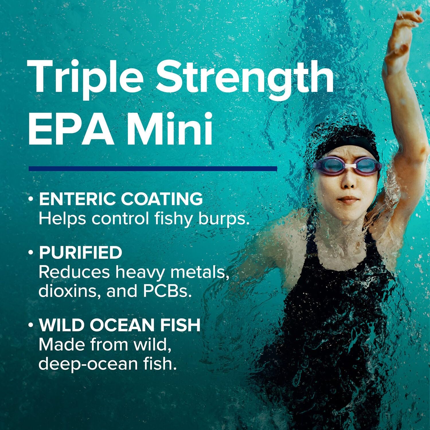 Buy now GNC Triple Strength Fish Oil EPA 1000 Mini, 1000mg Omega 3, Mini Softgels, Supports Eye, Brain, Skin, Healthy Triglycerides, Heart, Joint, Coated to Control Fishy Burps, 45 Servings at indiglob india