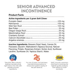 NaturVet Senior Advanced Incontinence Dog Supplement - 60 Ct