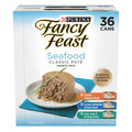 Fancy Feast Purina Seafood Pate Wet Cat Food Variety Pack - (36) 3 oz Cans