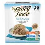 Fancy Feast Purina Seafood Pate Wet Cat Food Variety Pack - (36) 3 oz Cans