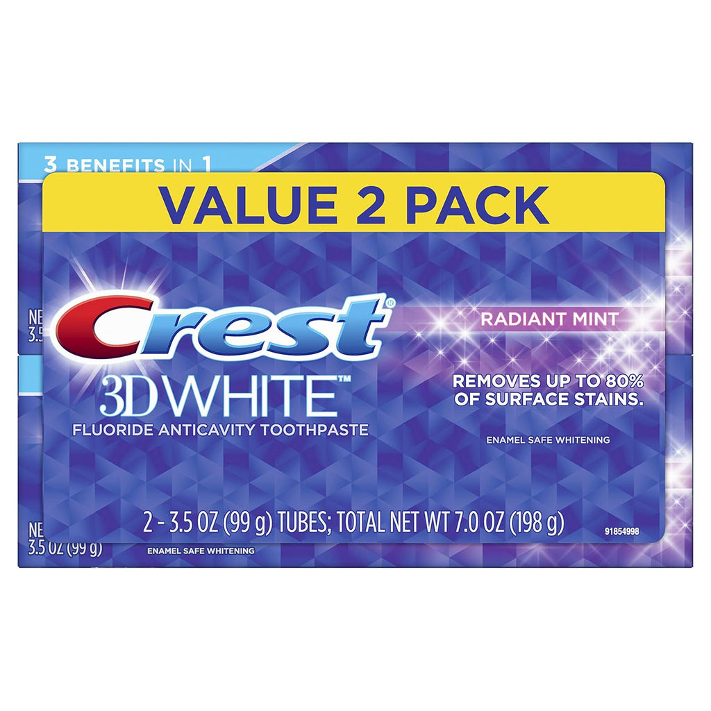 Buy now Crest 3D White Whitening Toothpaste, Radiant Mint, 3.5 Ounce (Pack of 2) 3.5 Ounce (Pack of 2) Older Version at indiglob india