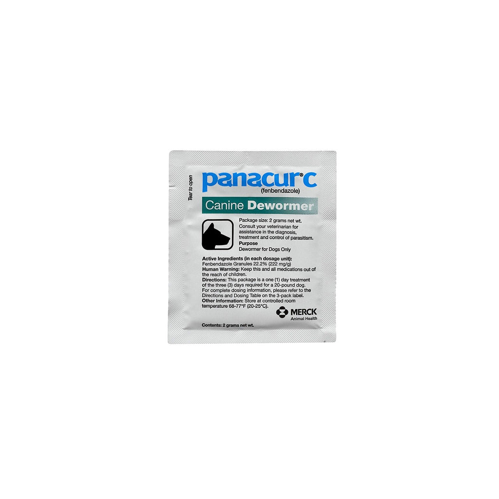 Panacur C Canine Dewormer (fenbendazole), 2 gram,White
