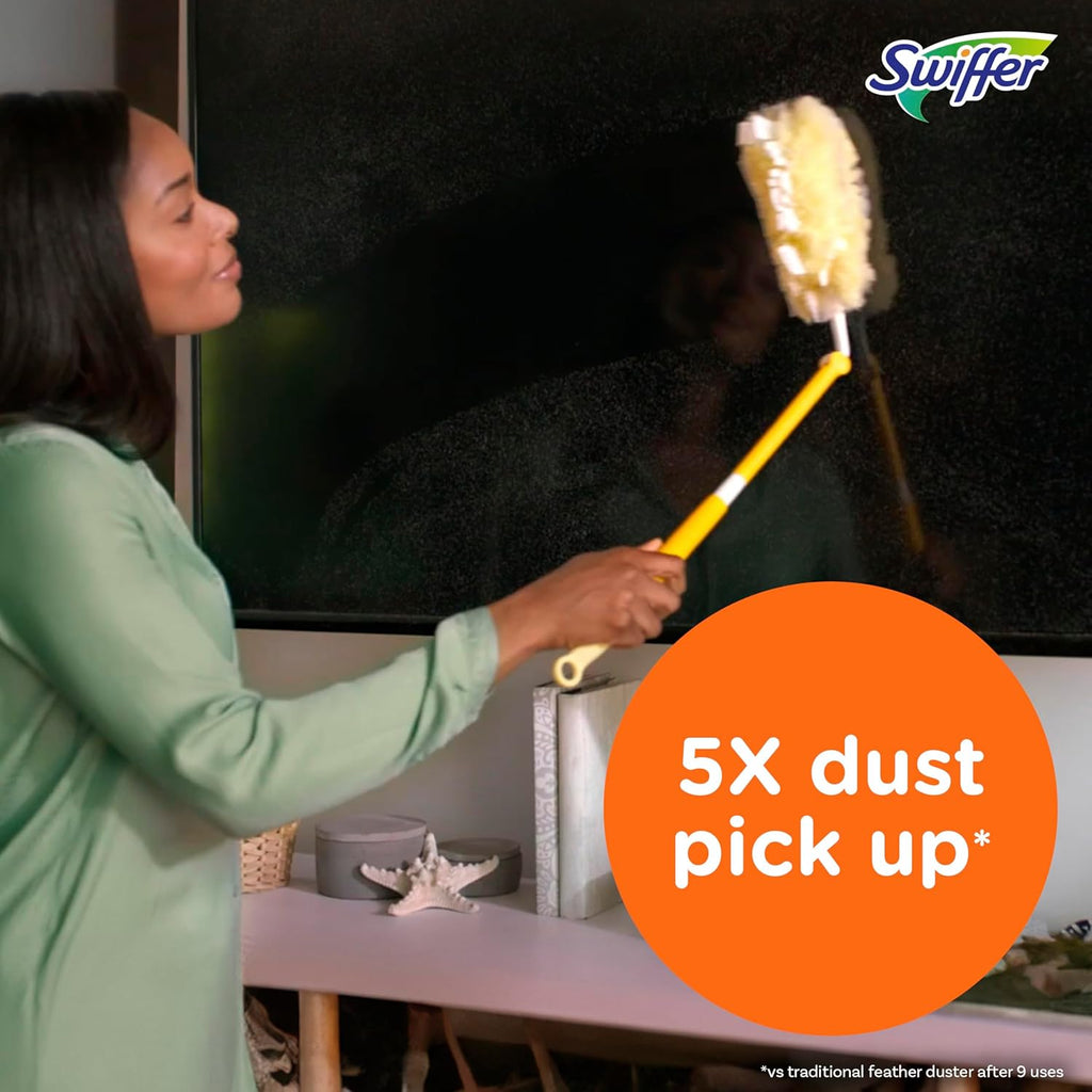 Buy now Swiffer Duster Heavy Duty 3 ft Extendable Handle Starter Kit with 3 Refills at indiglob india