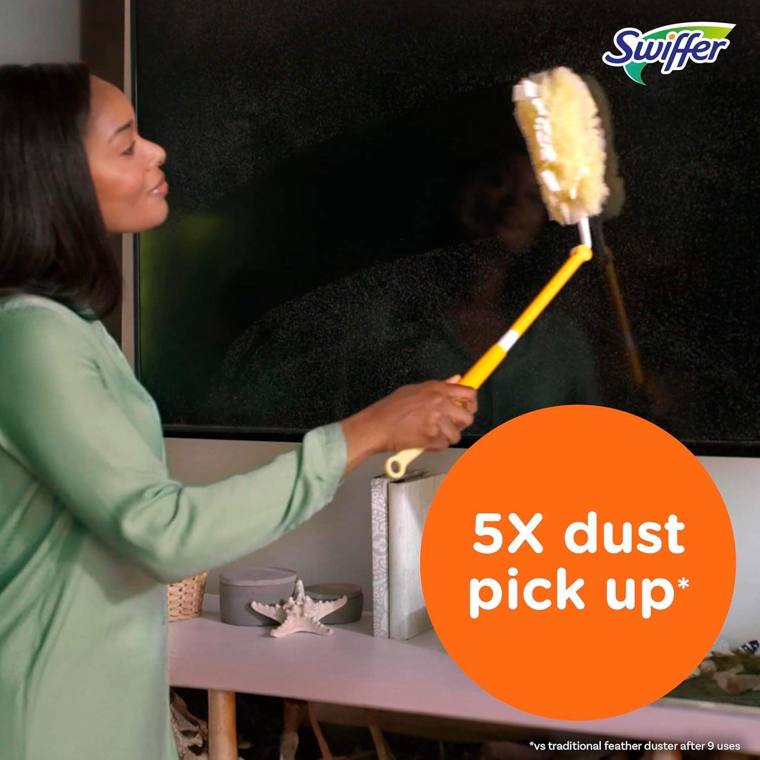 Buy now Swiffer Duster Heavy Duty 3 ft Extendable Handle Starter Kit with 3 Refills at indiglob india