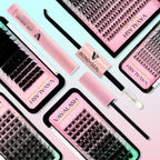 VAVALASH Lash Bond and Seal Cluster Lash Glue Individual Lashes Glue for DIY Lash Extensions Long Retention Strong Hold 48-72 Hours Waterproof Lash Bond for Lash Clusters(5ml+5ml)