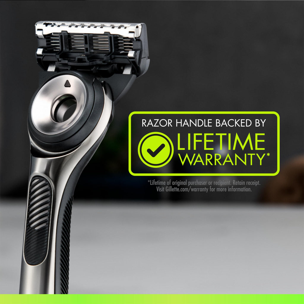 Buy now GilletteLabs with Exfoliating Bar by Gillette Razor for Men - 1 Handle, 4 Razor Blade Refills, Includes Premium Magnetic Stand at indiglob india