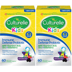 Culturelle Kids Daily Immune Defense Probiotic Chewables, Ages 3+, 30 Count | From the #1 Pediatrician-Recommended Brand±, Digestive Gut Health, 4-in-1 Immune Support*, Zinc, Vitamins C & D, Elderberry