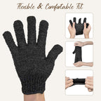 12 Pcs Exfoliating Gloves, Exfoliating Body Scrubber Exfoliator, Korean Exfoliating Mitt, Dead Skin Remover, Exfoliate Bath Shower Gloves, Moroccan Hand Body Scrub Mitt, Loofah Wash Cloth Washcloth | exfoliating