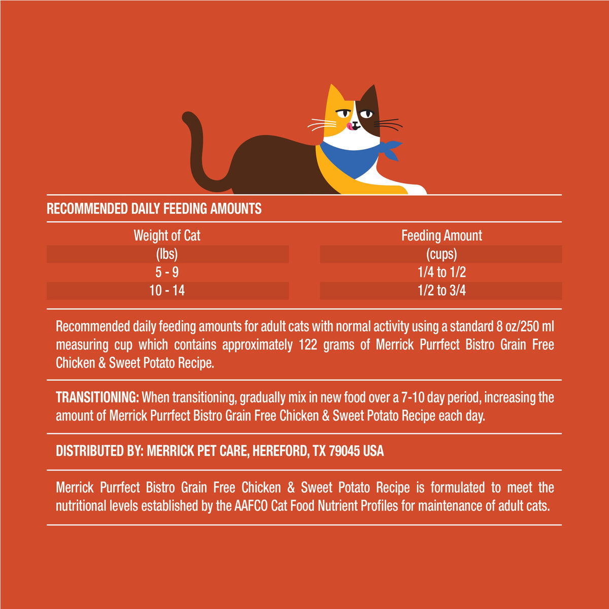 Merrick Purrfect Bistro Natural Dry Cat Food for Adult Cats, 4 lb. Bag