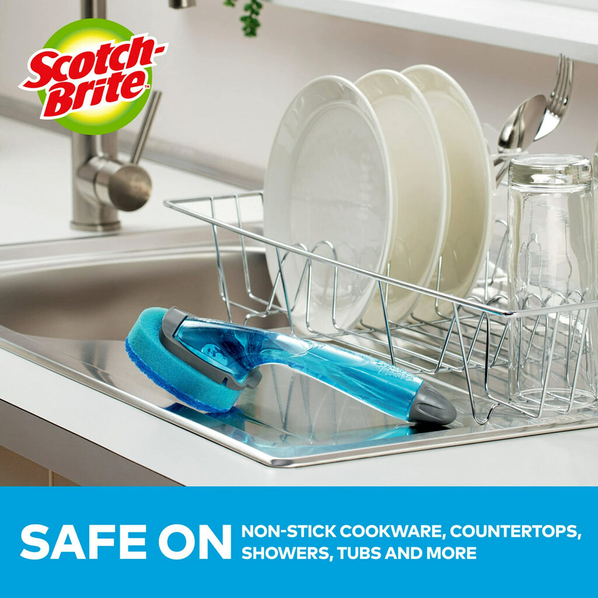 Scotch-Brite Non-Scratch Dishwand Refills, 4 Refills