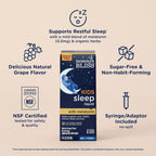 Mommy's Bliss Kids Sleep Support Liquid w/Melatonin, Grape Flavor, 4 Oz