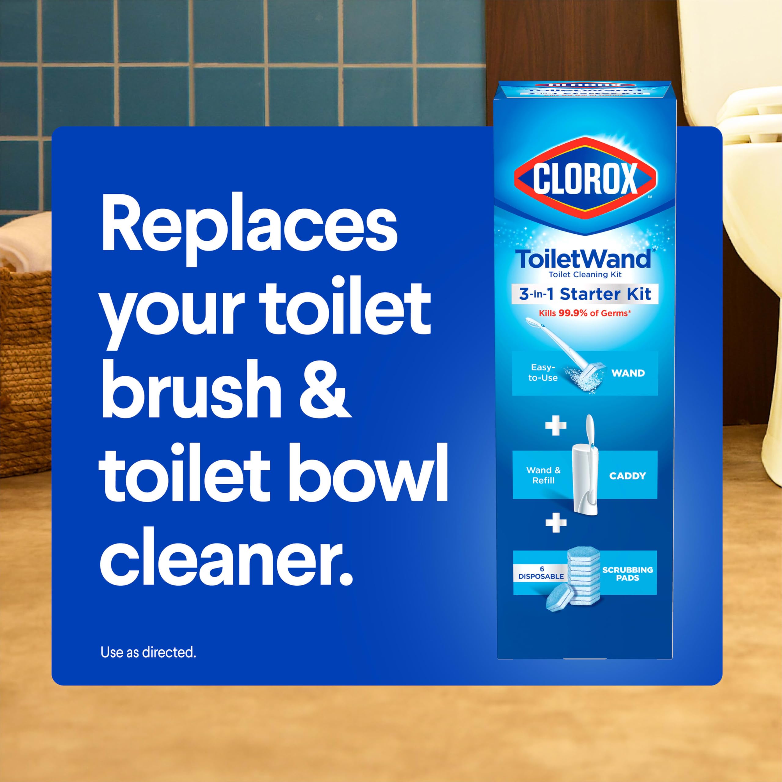 Buy now Clorox ToiletWand Toilet Cleaner Refills, Toilet brush, Rainforest Rush, 20 Count at indiglob india
