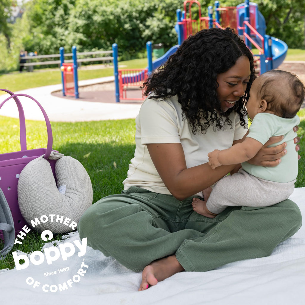 Boppy Anywhere Travel Nursing Pillow, Compact Breastfeeding Support Pillow